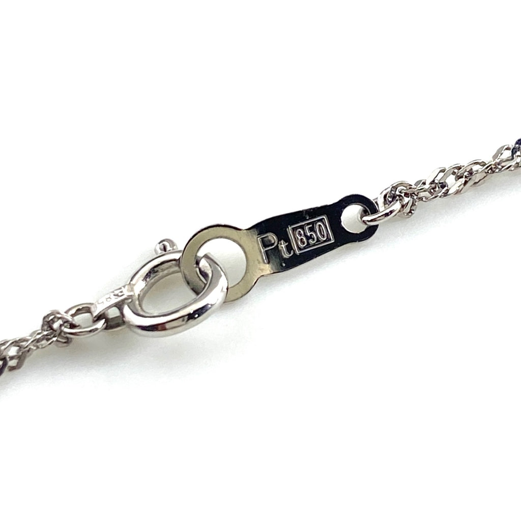 ダイヤモンド デザインネックレス プラチナ ペンダント ネックレス Pt900 Pt850 ダイヤモンド レディース 【中古】nbjwl