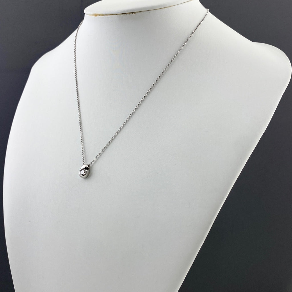 ダイヤモンド デザインネックレス プラチナ ペンダント ネックレス Pt850 ダイヤモンド レディース 【中古】nbjwl