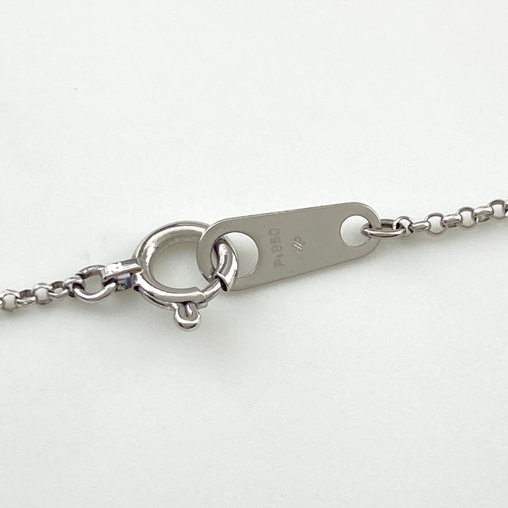 ダイヤモンド デザインネックレス プラチナ ペンダント ネックレス Pt850 ダイヤモンド レディース 【中古】nbjwl