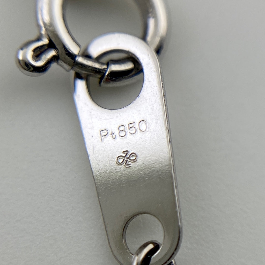 ダイヤモンド デザインネックレス プラチナ ペンダント ネックレス Pt850 ダイヤモンド レディース 【中古】nbjwl