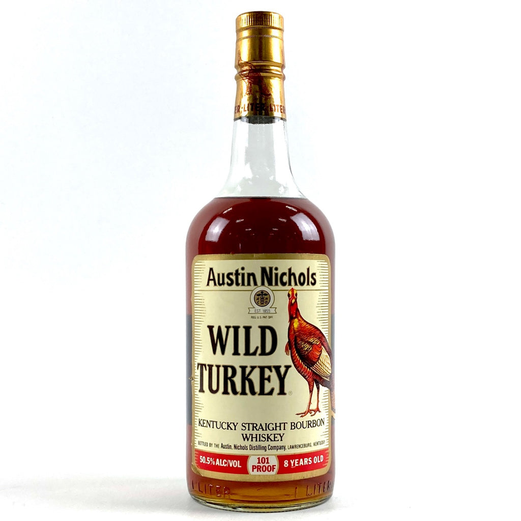 ワイルドターキー WILD TURKEY 8年 旧旧ラベル バーボン 1000ml アメリカンウイスキー 【古酒】