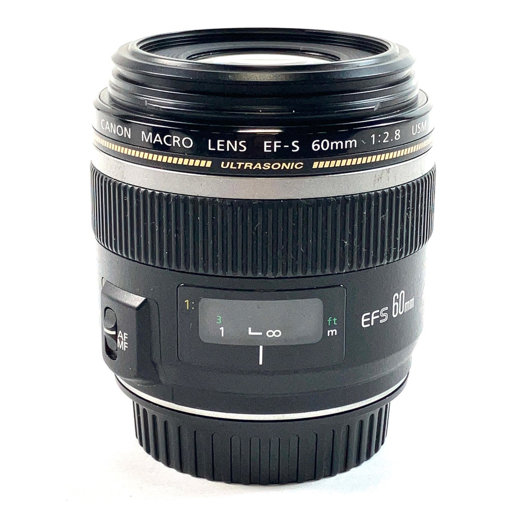 キヤノン Canon EF-S 60mm F2.8 MACRO USM 一眼カメラ用レンズ（オートフォーカス） 【中古】