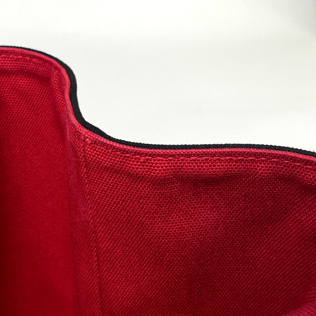 プラダ カナパ トート ハンドバッグ トートバッグ キャンバス ボルドー ネロ(ブラック) B18771 レディース 【中古】brbag