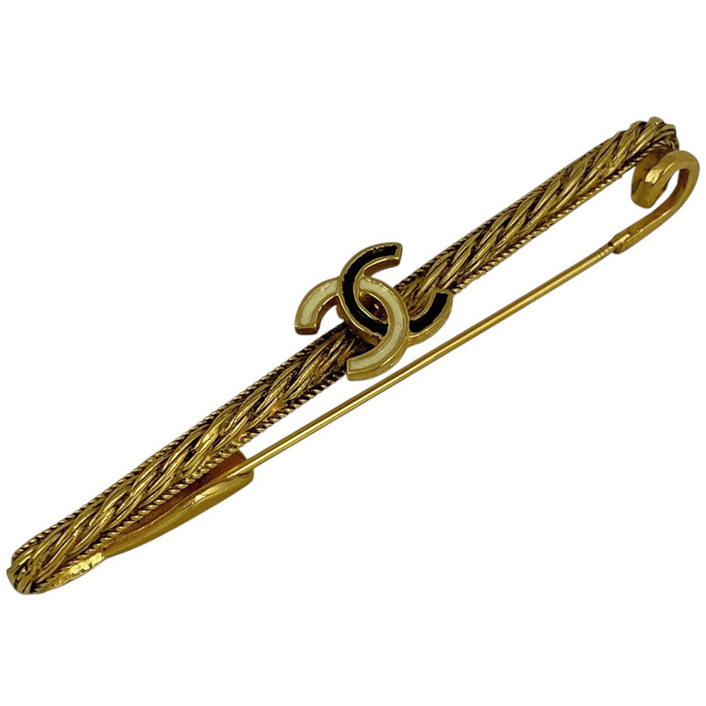 シャネル ココマーク ブローチ CCマーク ブローチ GP ゴールド レディース 【中古】bracc