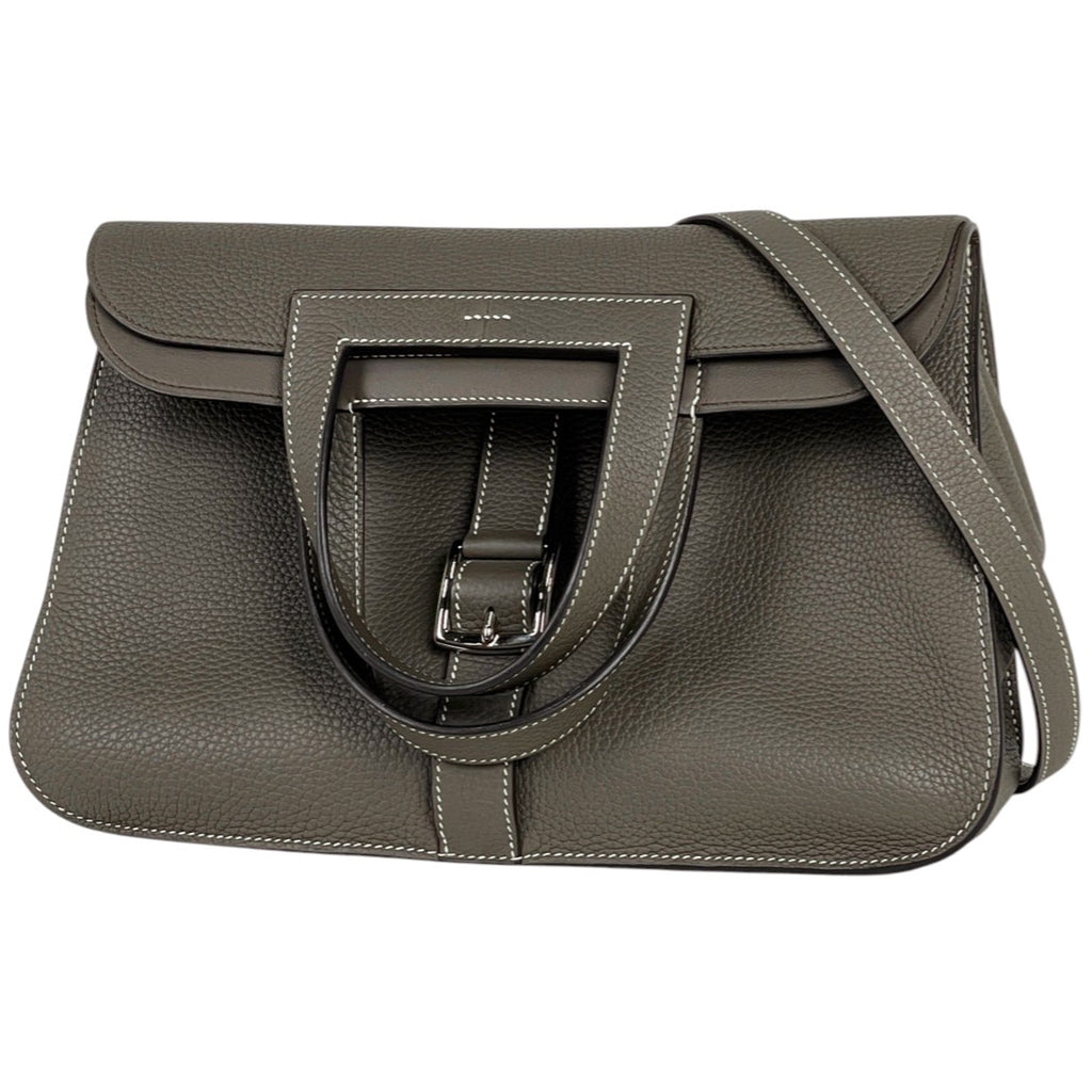 エルメス アルザン 31 ショルダーバッグ クラッチ ハンドバッグ トゴ エトゥープ D レディース 【中古】brbag