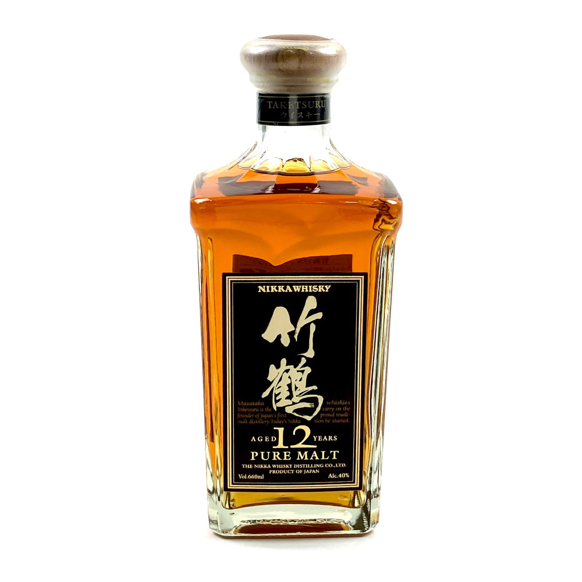 ニッカウヰスキー　竹鶴12年ピュアモルト 角瓶660ml. バイセル公式】【東京都内限定お届け】 ニッカ NIKKA 竹鶴 12年