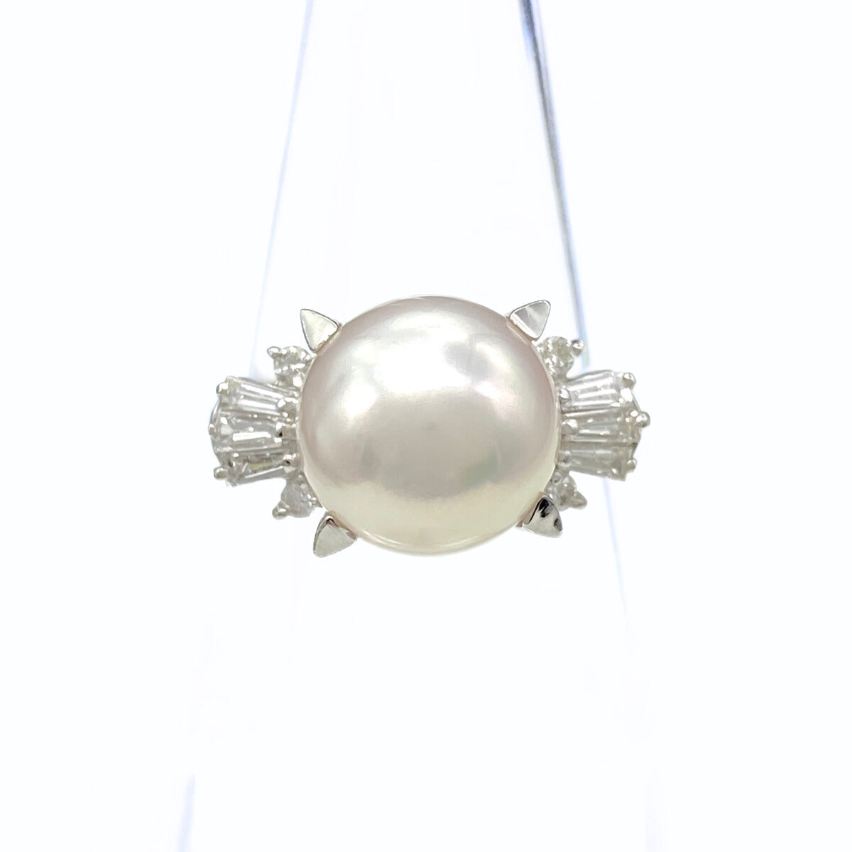 真珠 ペンダント K18WG 9.0mm ダイヤ0.21ct ネックレス 一粒 あこや アコヤ 宇和島 パール 誕生日 結婚記念日 人気 送料無料 プレゼント テリ評価95点・プレミアムシャンパン。その名にふさわしい、極上の輝き