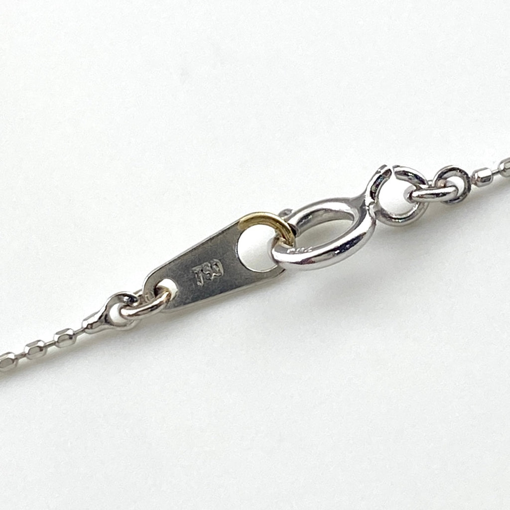 K18 WG クロス ダイヤモンド ネックレス 0.20CT レディース 中古 nbjwl