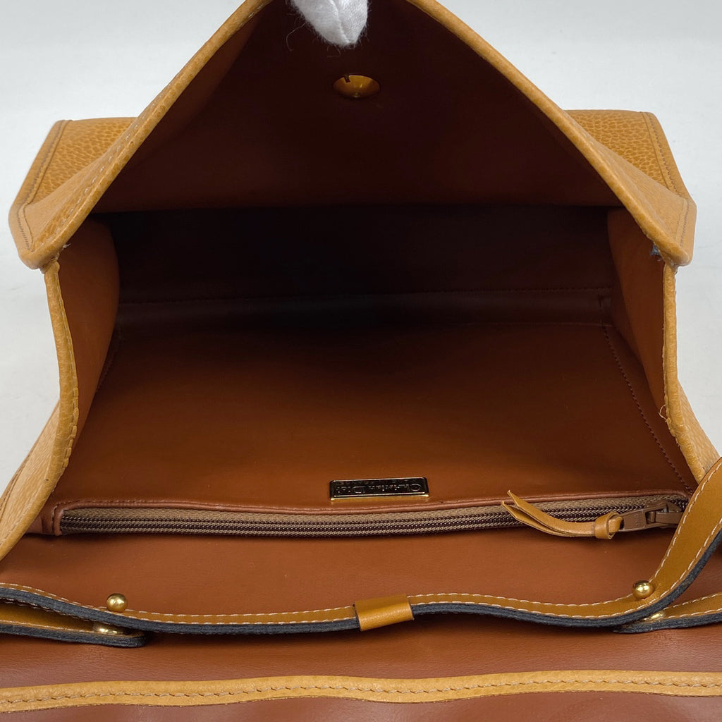 クリスチャンディオール ロゴ ハンドバッグ 2WAY ショルダーバッグ ハンドバッグ レザー ブラウン レディース 【中古】brbag