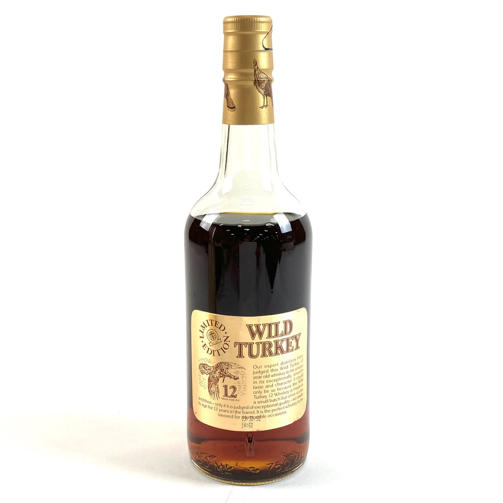 ワイルドターキー WILD TURKEY 12年 ゴールドラベル 750ml アメリカンウイスキー 【古酒】