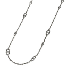 エルメス ファランドール 80 シェーヌダンクル ロング ネックレス シルバー925 シルバー レディース 【中古】 bracc