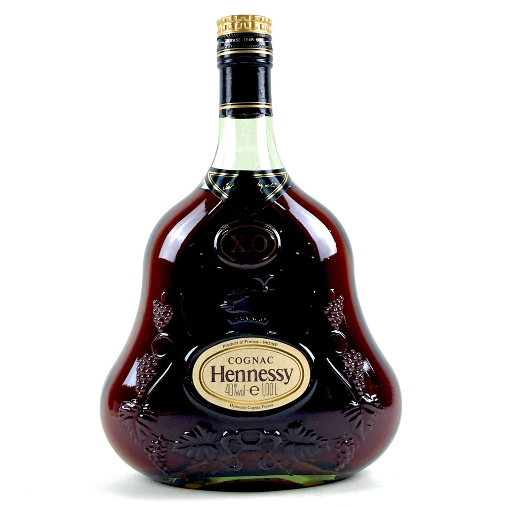 ヘネシー Hennessy XO 金キャップ グリーンボトル 1000ml ブランデー コニャック 【古酒】