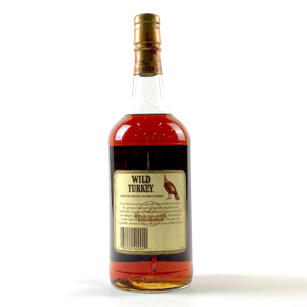 ワイルドターキー WILD TURKEY 8年 旧旧ラベル 1000ml アメリカンウイスキー 【古酒】