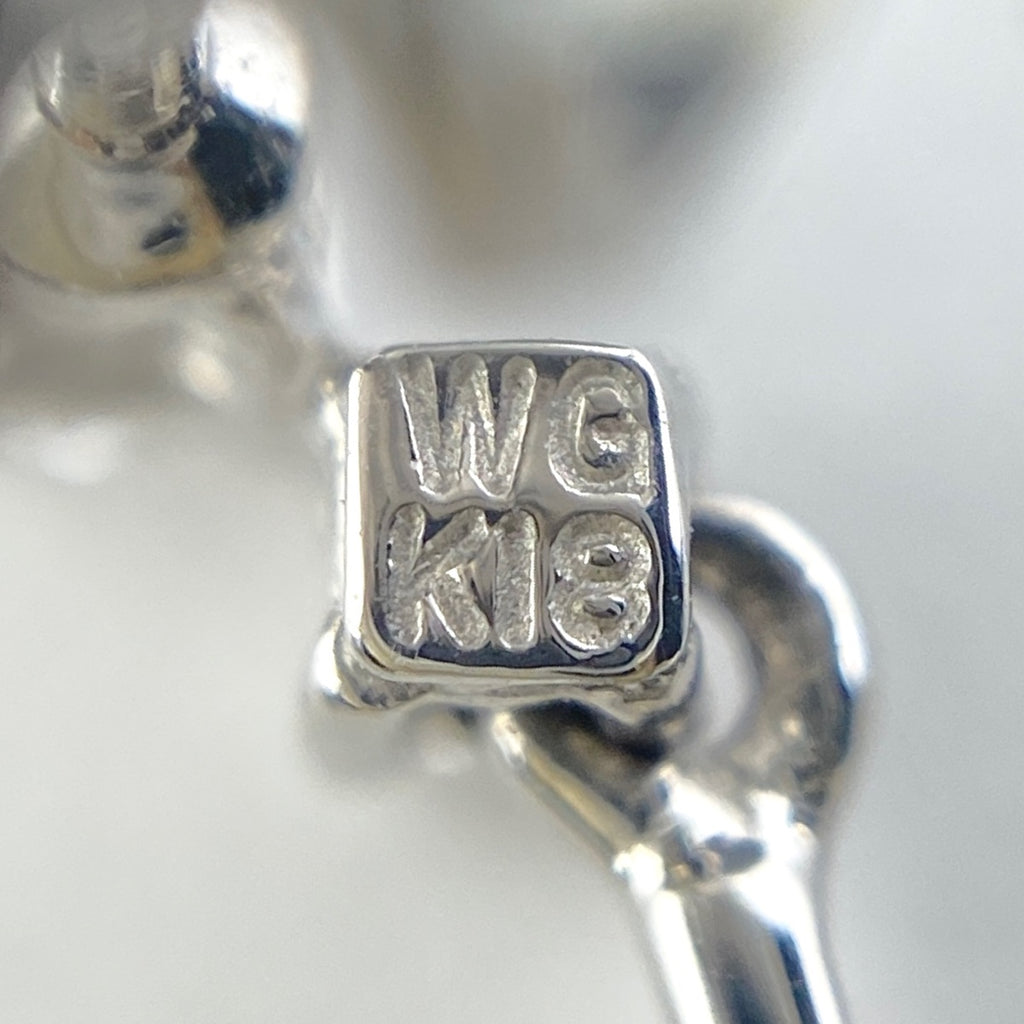 タサキ メレダイヤ デザインピアス WG ホワイトゴールド ピアス K18 K14 ダイヤモンド レディース 【中古】 ラッピング可