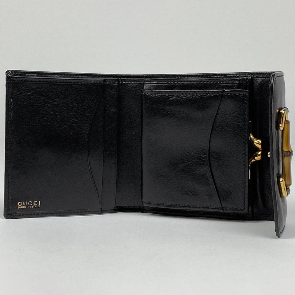 GUCCI グッチ✨ポーチ 化粧入れ 筆箱 バンブーシリーズブラック円柱型 GUCCIグッチ✨ポーチ 化粧入れ 筆箱 バンブーシリーズブラック円柱型