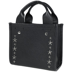 ジミーチュウ ショッパートート 2WAY ショルダーバッグ スタースタッズ トートバッグ レザー ブラック レディース 【中古】 brbag