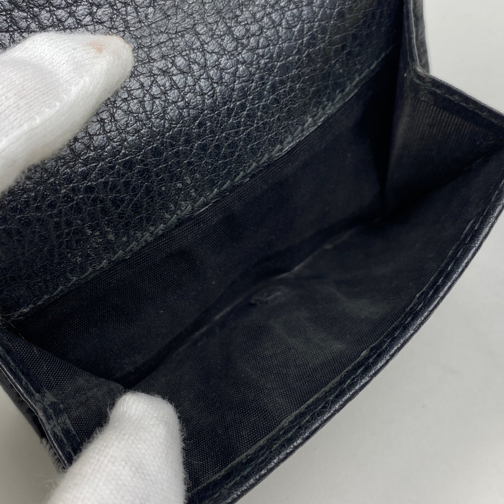グッチ GGマーモント 三つ折り 財布 コンパクトウォレット 三つ折り財布 レザー ブラック 474746 レディース 【中古】 brbag