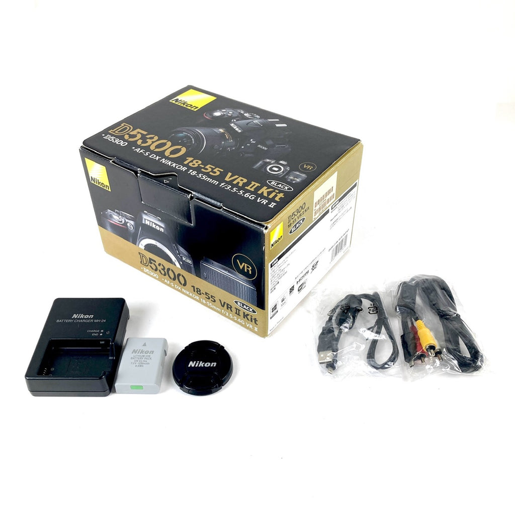 ニコン Nikon D5300 18-55 VR II レンズキット ブラック デジタル 一眼レフカメラ 【中古】