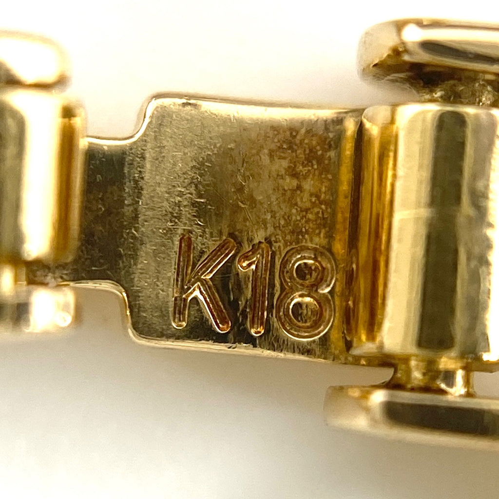 テニスブレスレット YG イエローゴールド 腕輪 メレダイヤ ブレスレット K18 レディース 【中古】  nbjwl
 ラッピング可