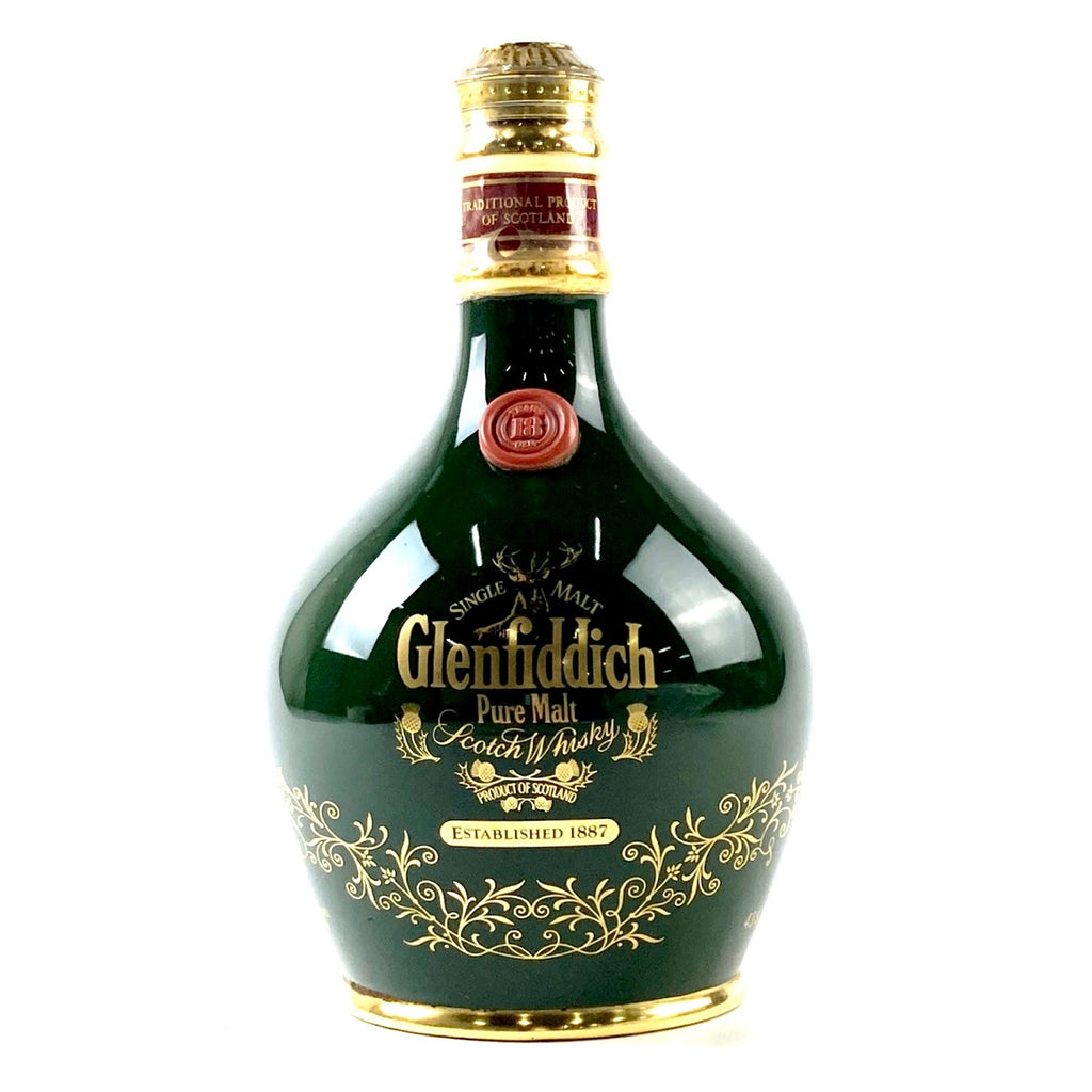 グレンフィディック Glenfiddich 18年 陶器 緑 750ml スコッチウイスキー シングルモルト 【古酒】