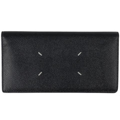 メゾン マルジェラ 4ステッチ 二つ折り 長財布 レザー ブラック SA1UI0021 レディース 【中古】brbag