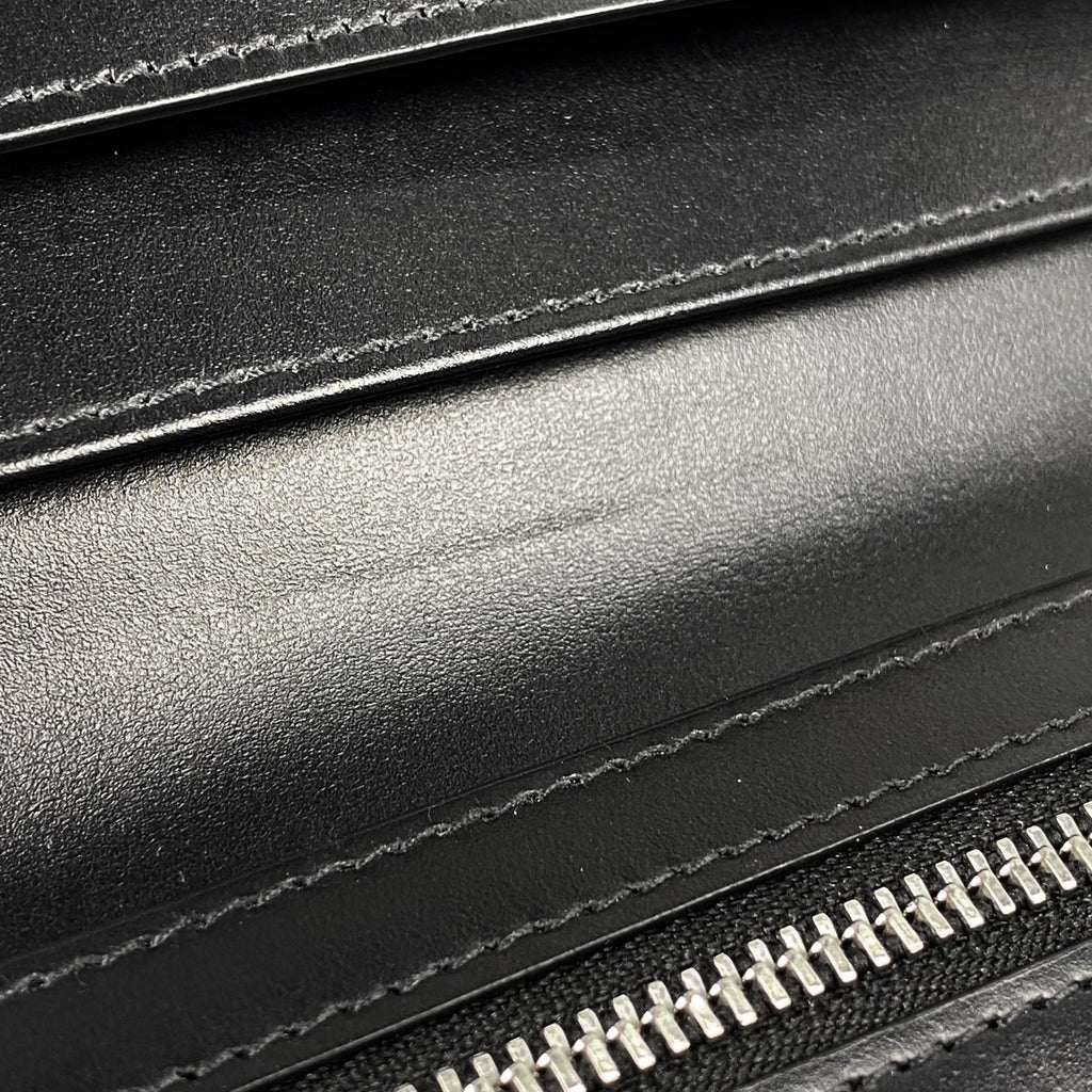 メゾン マルジェラ 4ステッチ 二つ折り 長財布 レザー ブラック SA1UI0021 レディース 【中古】brbag