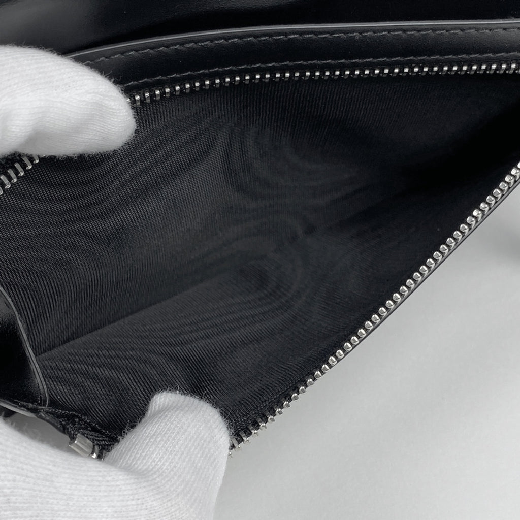 メゾン マルジェラ 4ステッチ 二つ折り 長財布 レザー ブラック SA1UI0021 レディース 【中古】brbag