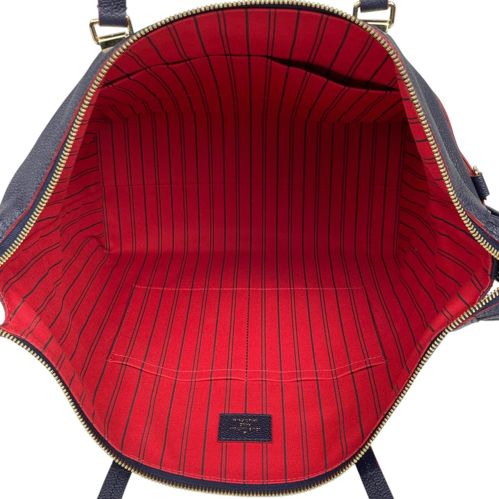 ルイ・ヴィトン ボエシ 2WAY ショルダーバッグ トートバッグ モノグラムアンプラント マリーヌルージュ(ネイビー) M51752  レディース 【中古】brbag