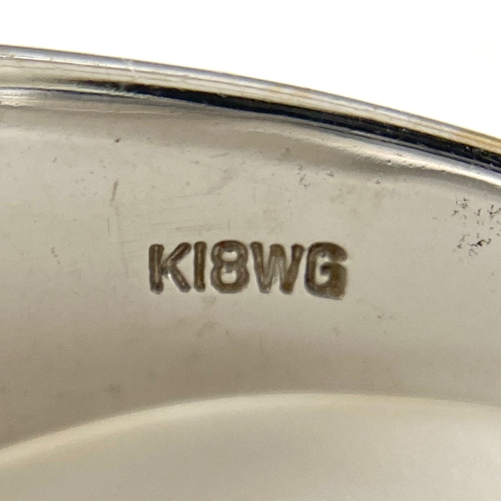 メレダイヤ デザインリング WG ホワイトゴールド 指輪 リング 10.5号 K18 WG ダイヤモンド レディース 【中古】nbjwl