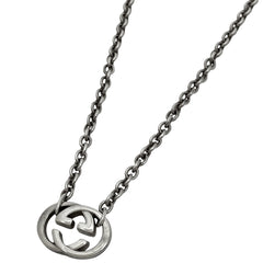 グッチ GGロゴ ネックレス インターロッキングG ネックレス シルバー925 シルバー レディース 【中古】bracc