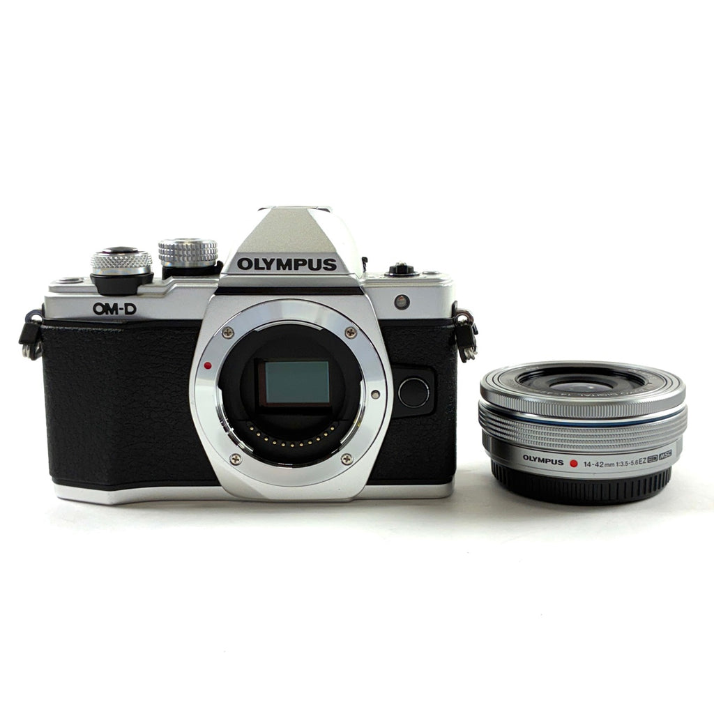オリンパス OLYMPUS OM-D E-M10 Mark II 14-42mm EZレンズキット シルバー デジタル ミラーレス 一眼カメラ 【中古】cambb