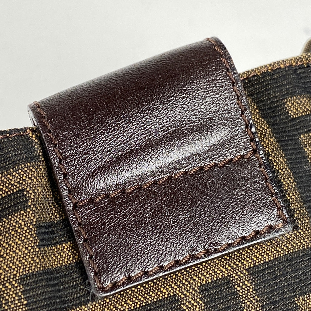 フェンディ ズッカ柄 ショルダーバッグ ハンドバッグ ショルダーバッグ キャンバス ブラウン 26583 レディース 【中古】 brbag