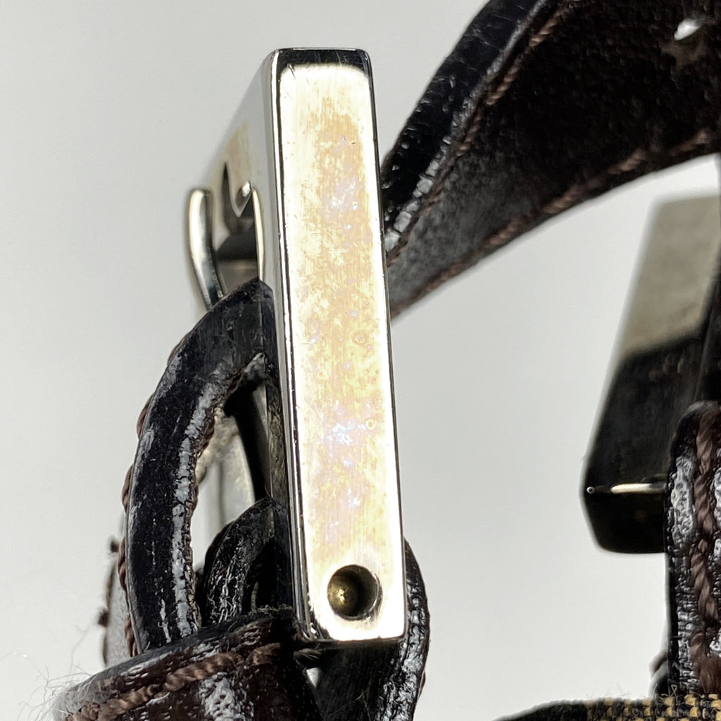 フェンディ ズッカ柄 ショルダーバッグ ハンドバッグ ショルダーバッグ キャンバス ブラウン 26583 レディース 【中古】 brbag