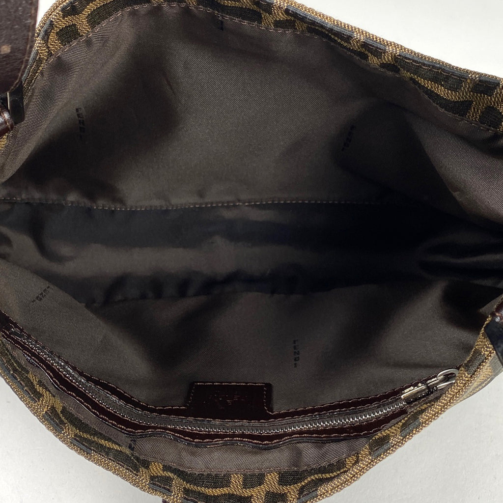 フェンディ ズッカ柄 ショルダーバッグ ハンドバッグ ショルダーバッグ キャンバス ブラウン 26583 レディース 【中古】 brbag