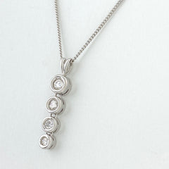 【在庫一掃】 メレダイヤ デザインネックレス プラチナ ペンダント ネックレス Pt900 Pt850 ダイヤモンド レディース 【中古】  nbjwl
 ラッピング可