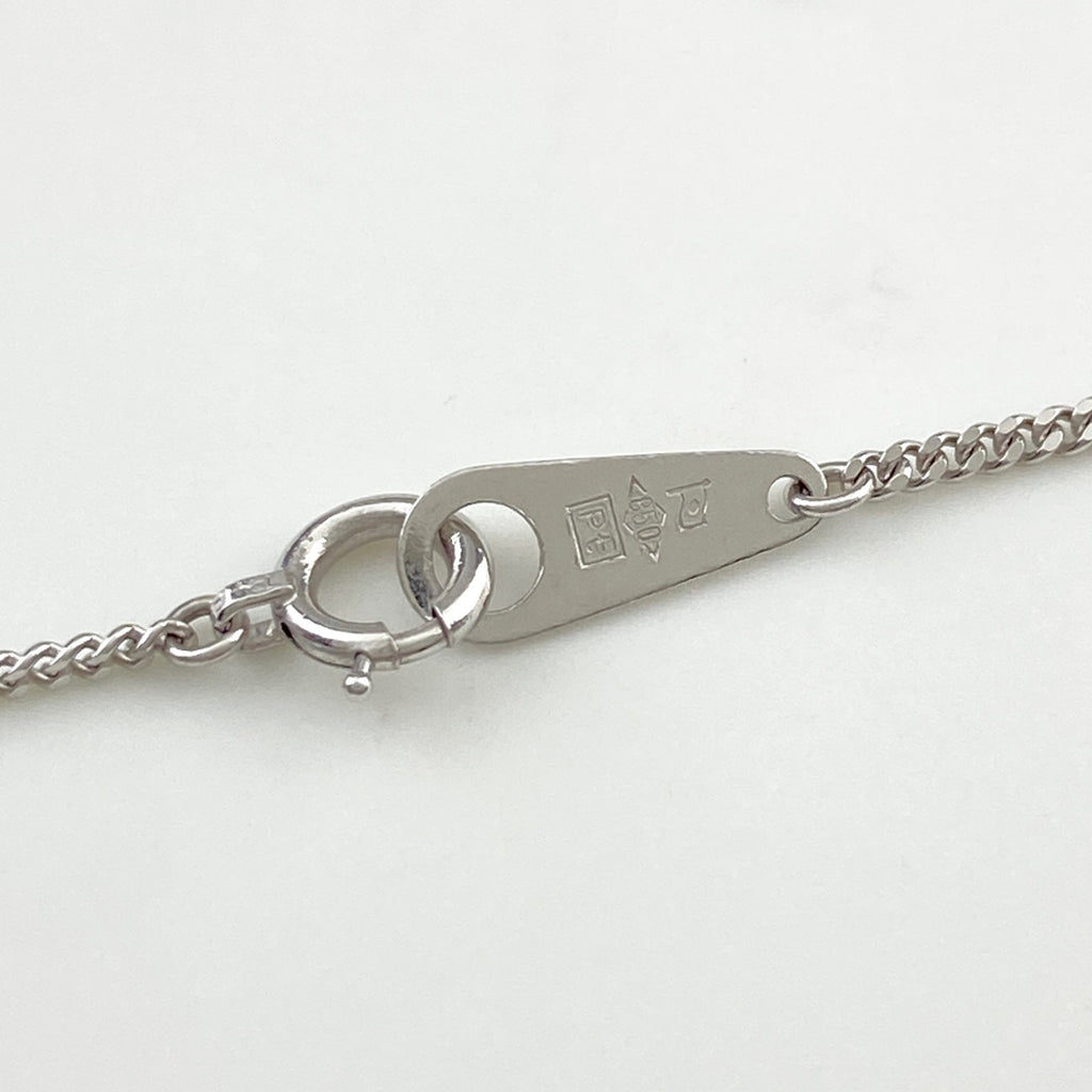 フラワーモチーフ デザインネックレス プラチナ ペンダント メレダイヤ ネックレス Pt850 ダイヤモンド レディース 【中古】nbjwl