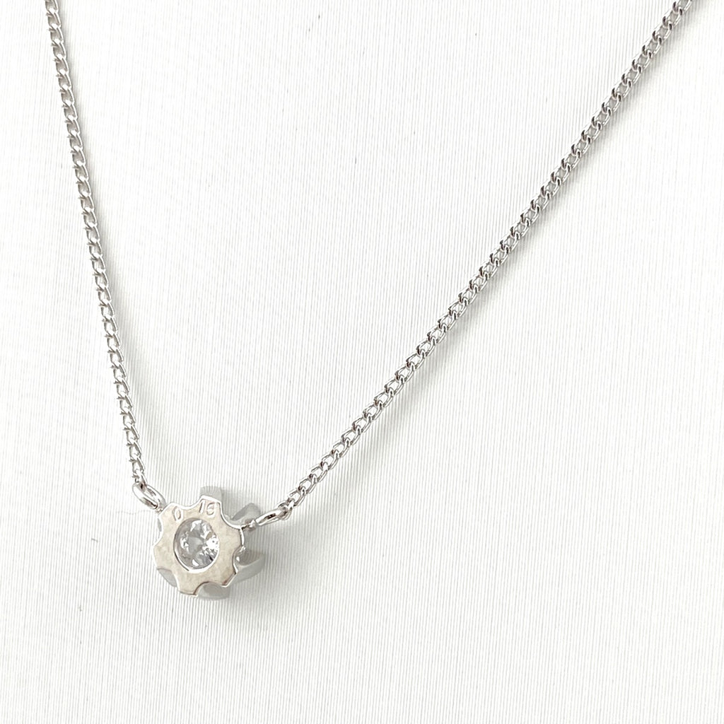 メレダイヤ デザインネックレス プラチナ ペンダント ネックレス Pt850 ダイヤモンド レディース 【中古】nbjwl