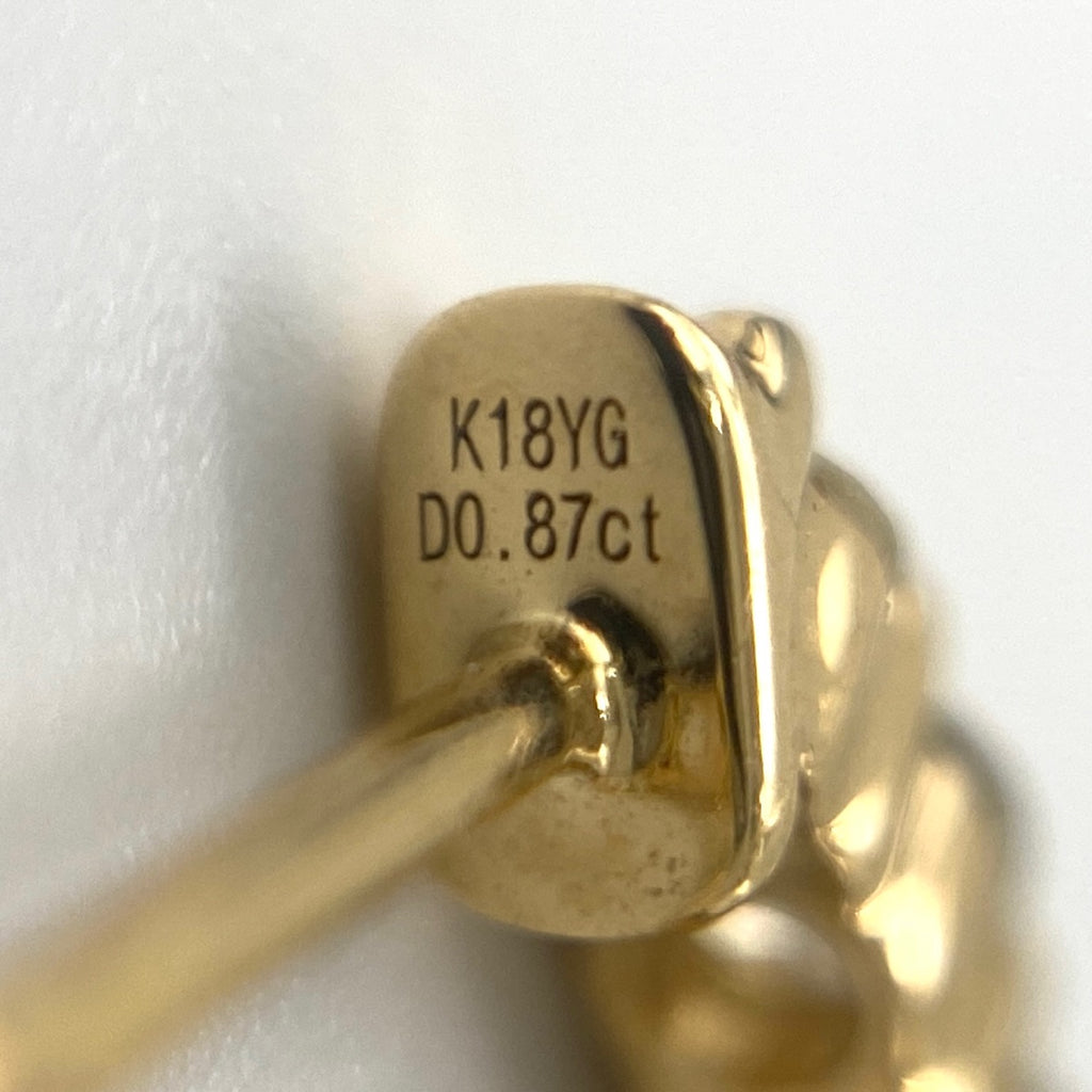 リメイク メレダイヤ デザインピアス YG イエローゴールド ピアス K18 ダイヤモンド レディースnbjwl