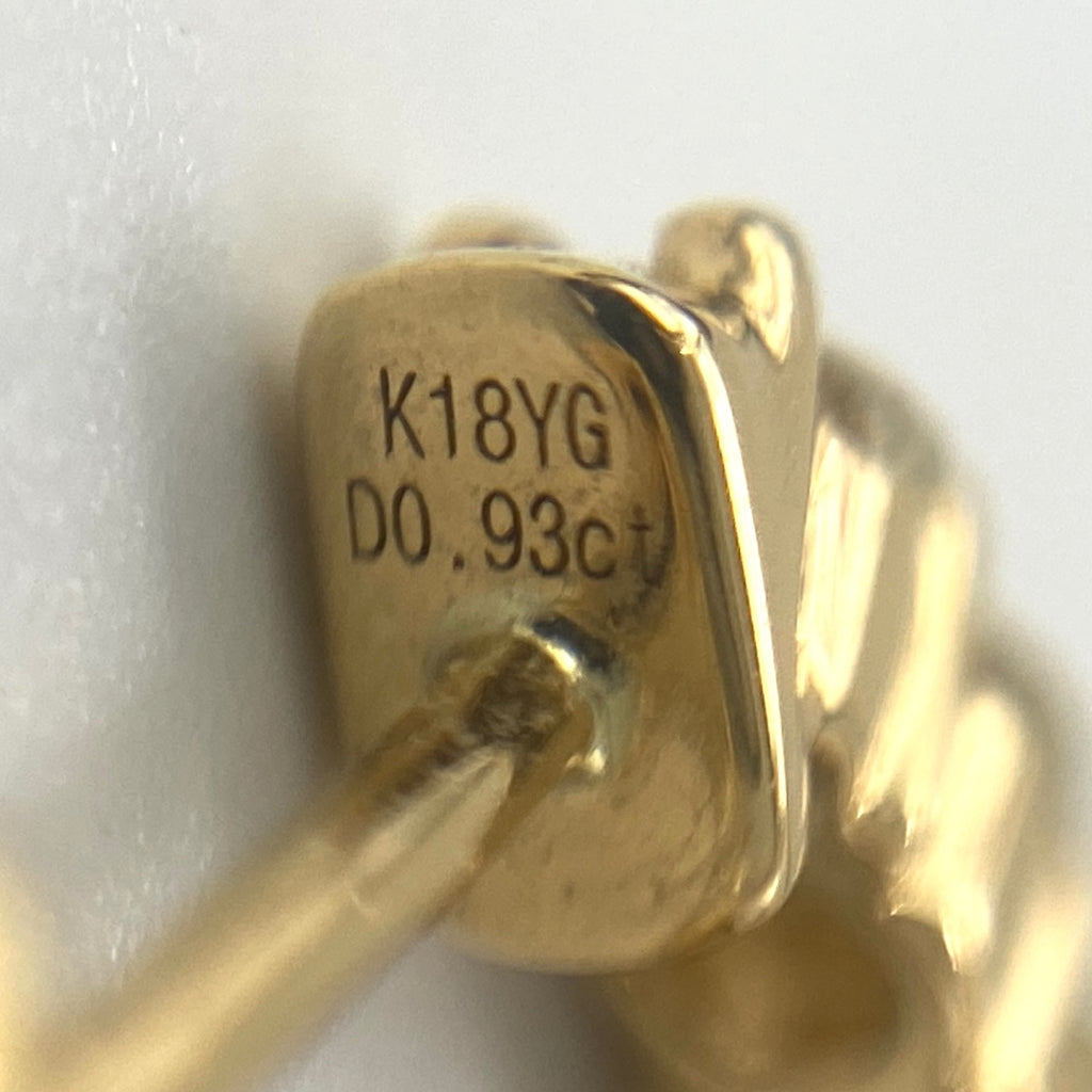 リメイク メレダイヤ デザインピアス YG イエローゴールド ピアス K18 ダイヤモンド レディースnbjwl