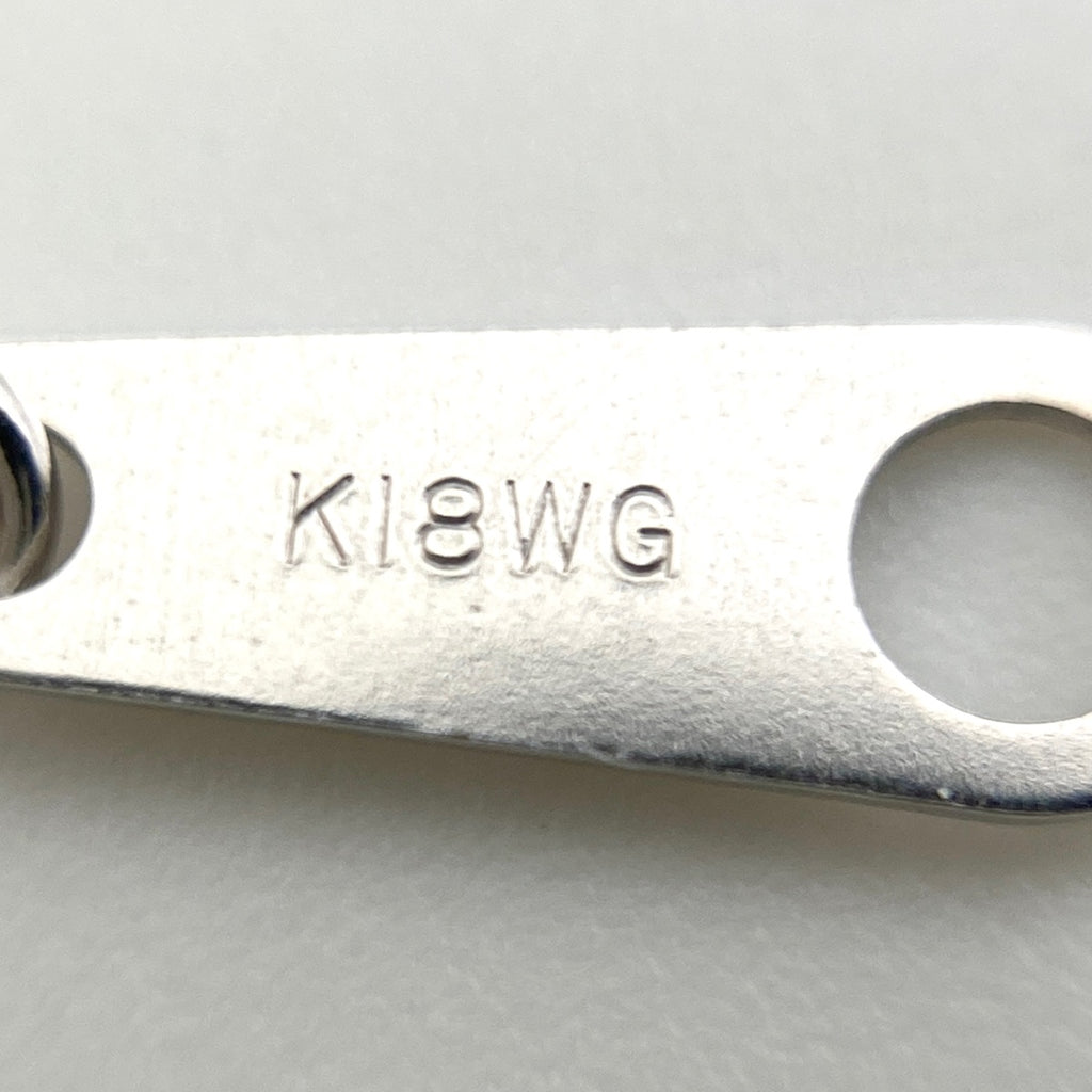 【最終値引き】 メレダイヤ デザインネックレス WG ホワイトゴールド ペンダント ネックレス K18 WG ダイヤモンド レディース 【中古】nbjwl