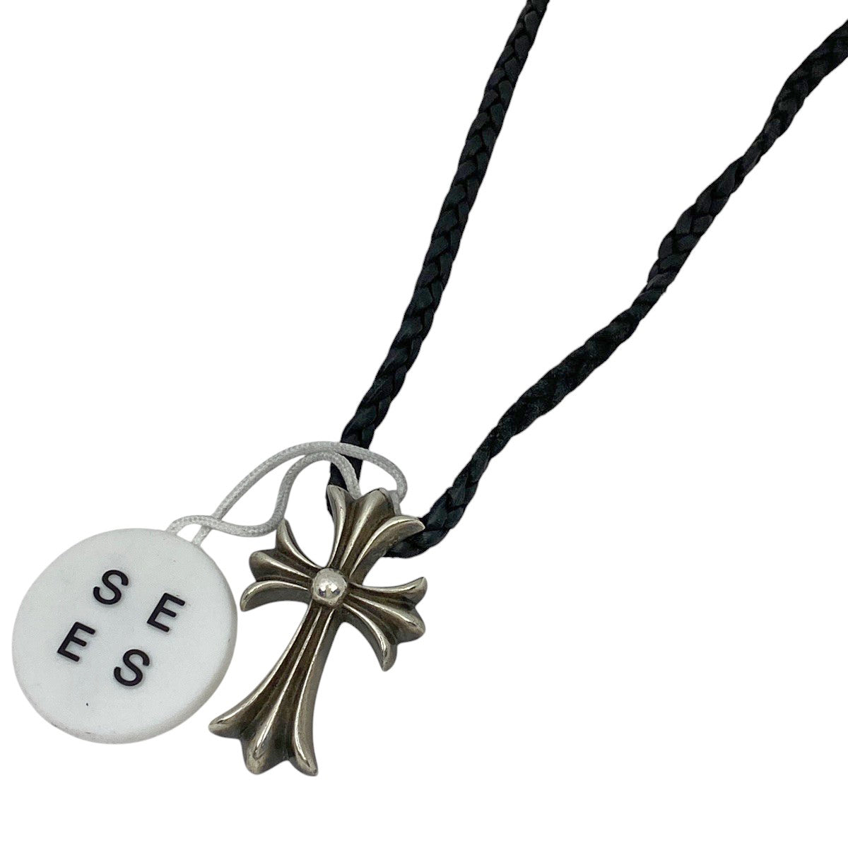 【極美品 CHROME HEARTS 十字架シルバー ネックレス】 ⭐ 極美品 ✨CHROME HEARTS クロスネックレス 925シルバー