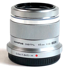 オリンパス OLYMPUS M.ZUIKO DIGITAL 45mm F1.8 シルバー 一眼カメラ用レンズ（オートフォーカス） 【中古】