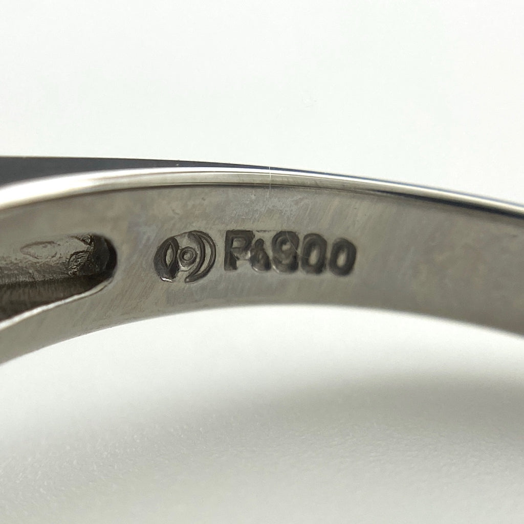 【在庫一掃】 タサキ パール デザインリング プラチナ 指輪 メレダイヤ 真珠 リング 12.5号 Pt900 パール ダイヤモンド レディース 【中古】 brjwl