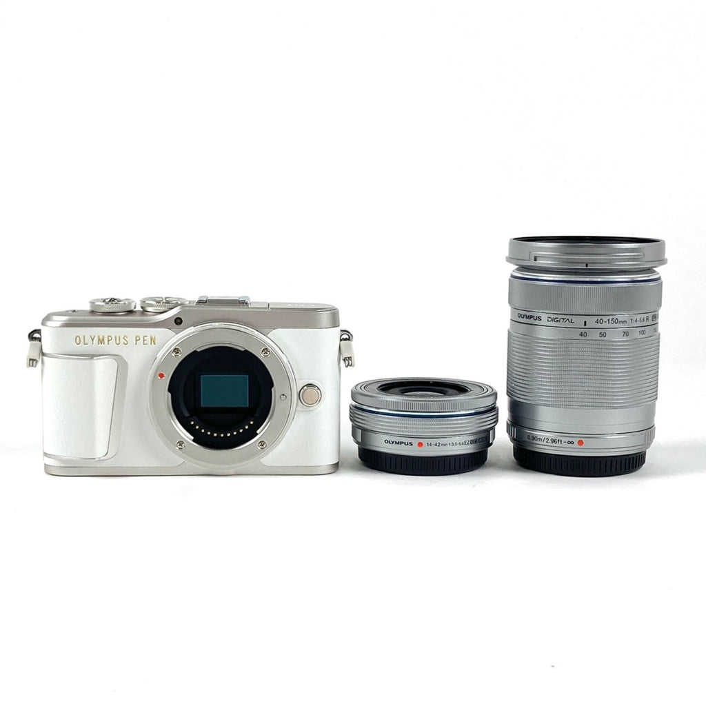 オリンパス OLYMPUS PEN E-PL9 EZダブルズームキット ホワイト デジタル ミラーレス 一眼カメラ 【中古】