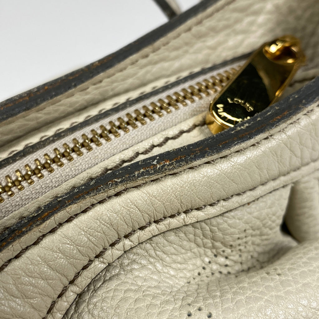 ルイ・ヴィトン XS パンチング ショルダーバッグ モノグラムマヒナ アイボリー レディース 【中古】brbag