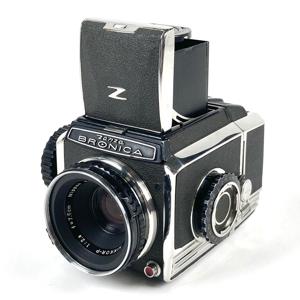 ゼンザブロニカ Zenza Bronica S + NIKKOR-P 75mm F2.8 中判カメラ 【中古】cambb