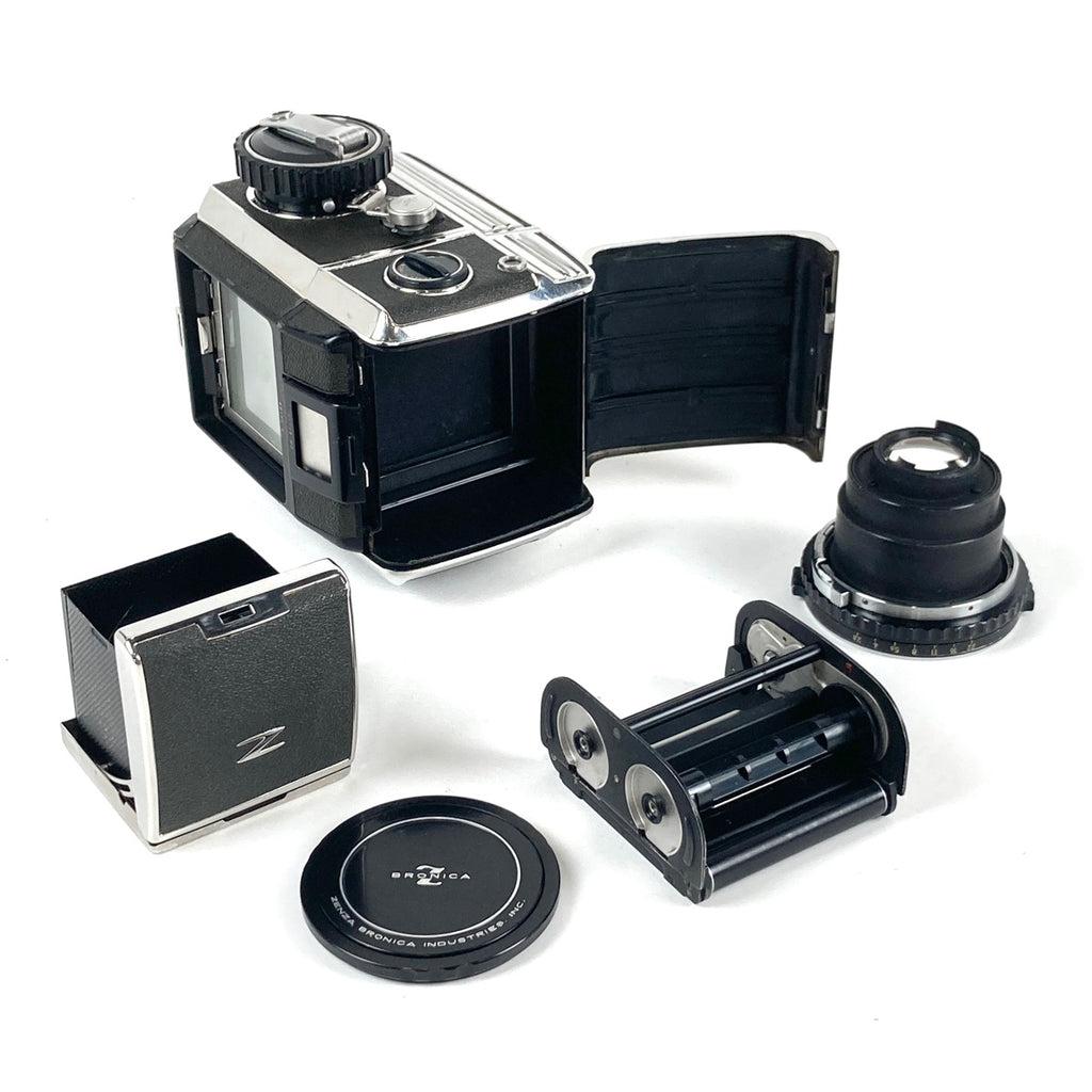 ゼンザブロニカ Zenza Bronica S + NIKKOR-P 75mm F2.8 中判カメラ 【中古】cambb