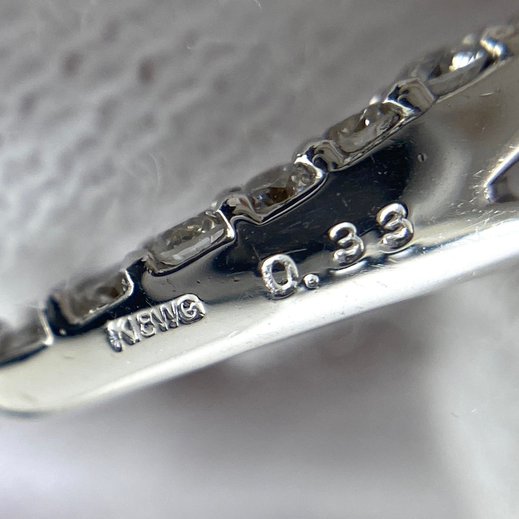 ハートモチーフ ペンダントトップ WG ホワイトゴールド メレダイヤ ペンダントトップ K18 WG ダイヤモンド レディース 【中古】nbjwl