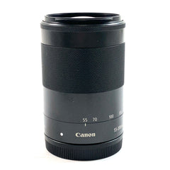 キヤノン Canon EF-M 55-200mm F4.5-6.3 IS STM ブラック 一眼カメラ用レンズ（オートフォーカス） 【中古】