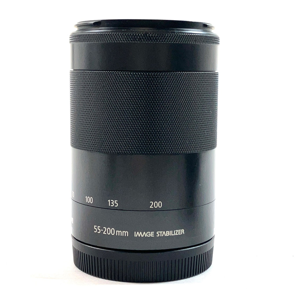 キヤノン Canon EF-M 55-200mm F4.5-6.3 IS STM ブラック 一眼カメラ用レンズ（オートフォーカス） 【中古】